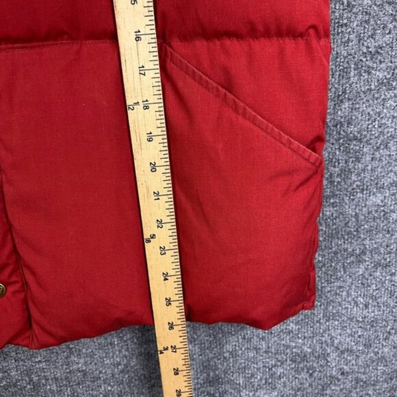 Vintage Eddie Bauer Puffer Vest Goose Down Filled Insulated Travel Men L - Picture 6 of 8